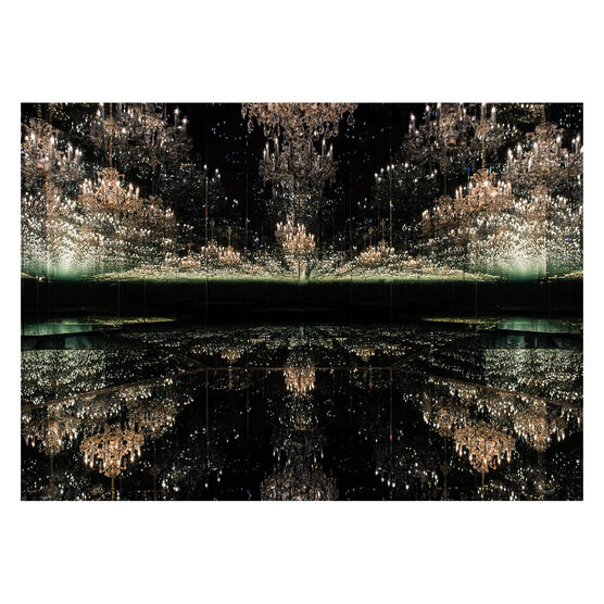 Yayoi Kusama Infinity Mirror Room: Chandelier of Grief postcard